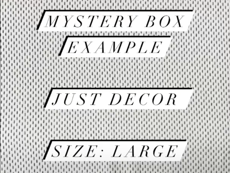 Mystery Box Example: Just Decor - Large