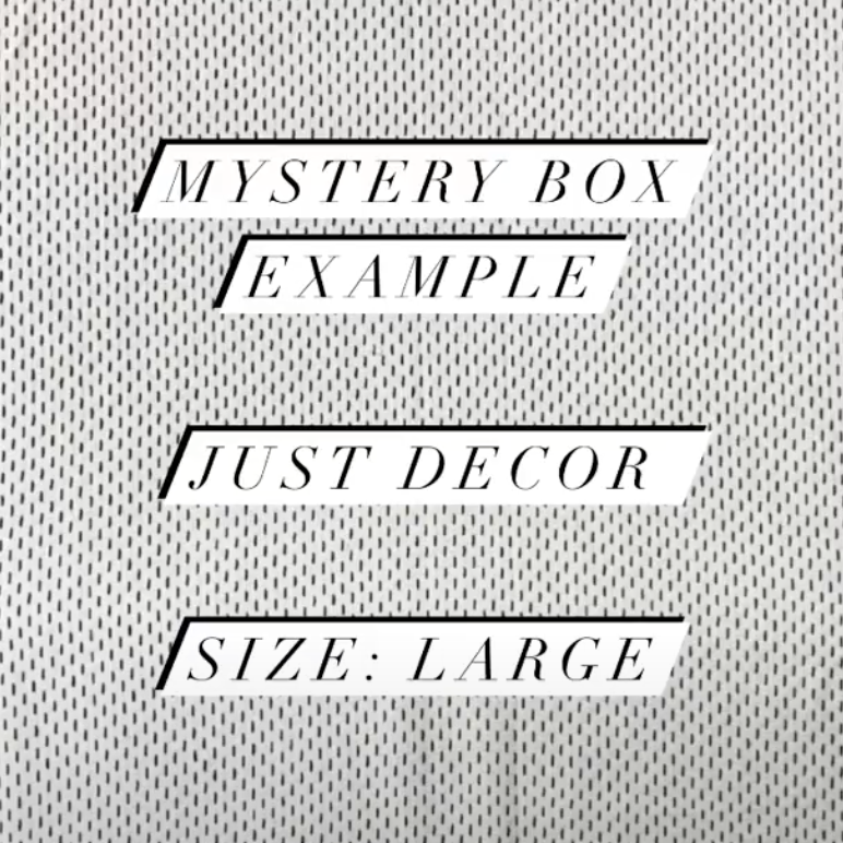 Mystery Box Example: Just Decor - Large