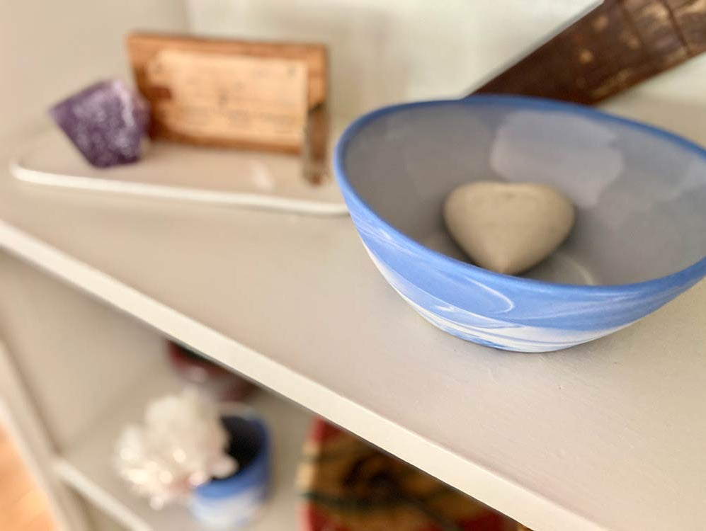 An Easy Tip for Styling Shelves