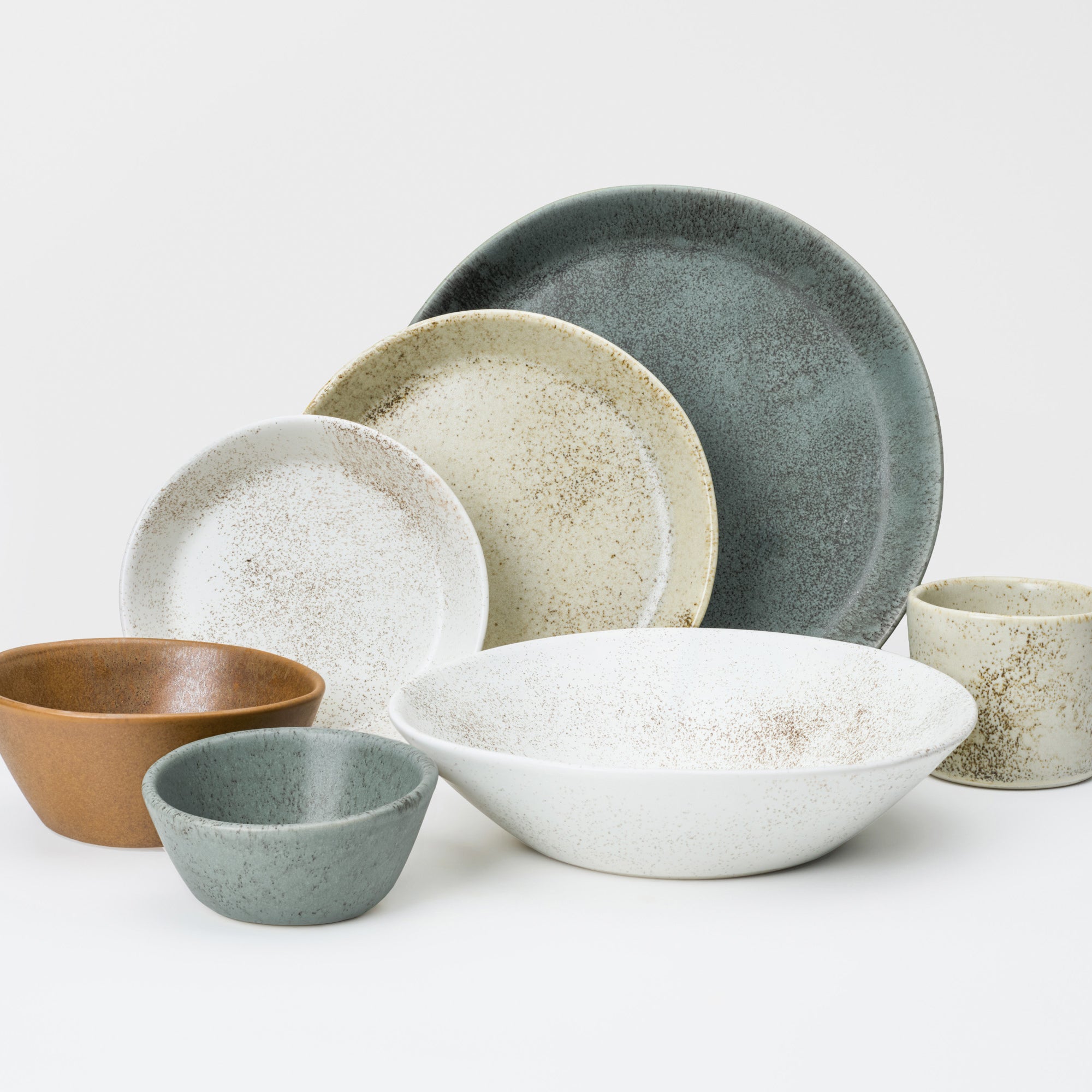7 Piece Skali Coupe Dinner Setting