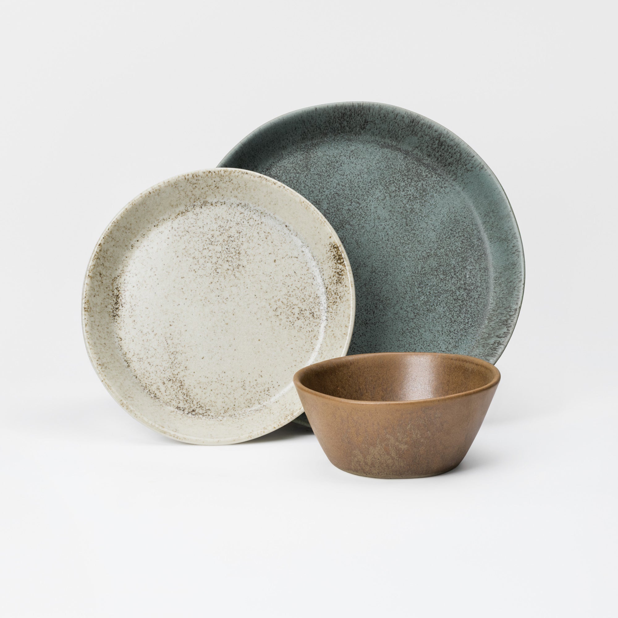 3 Piece Skali Coupe Dinner Setting