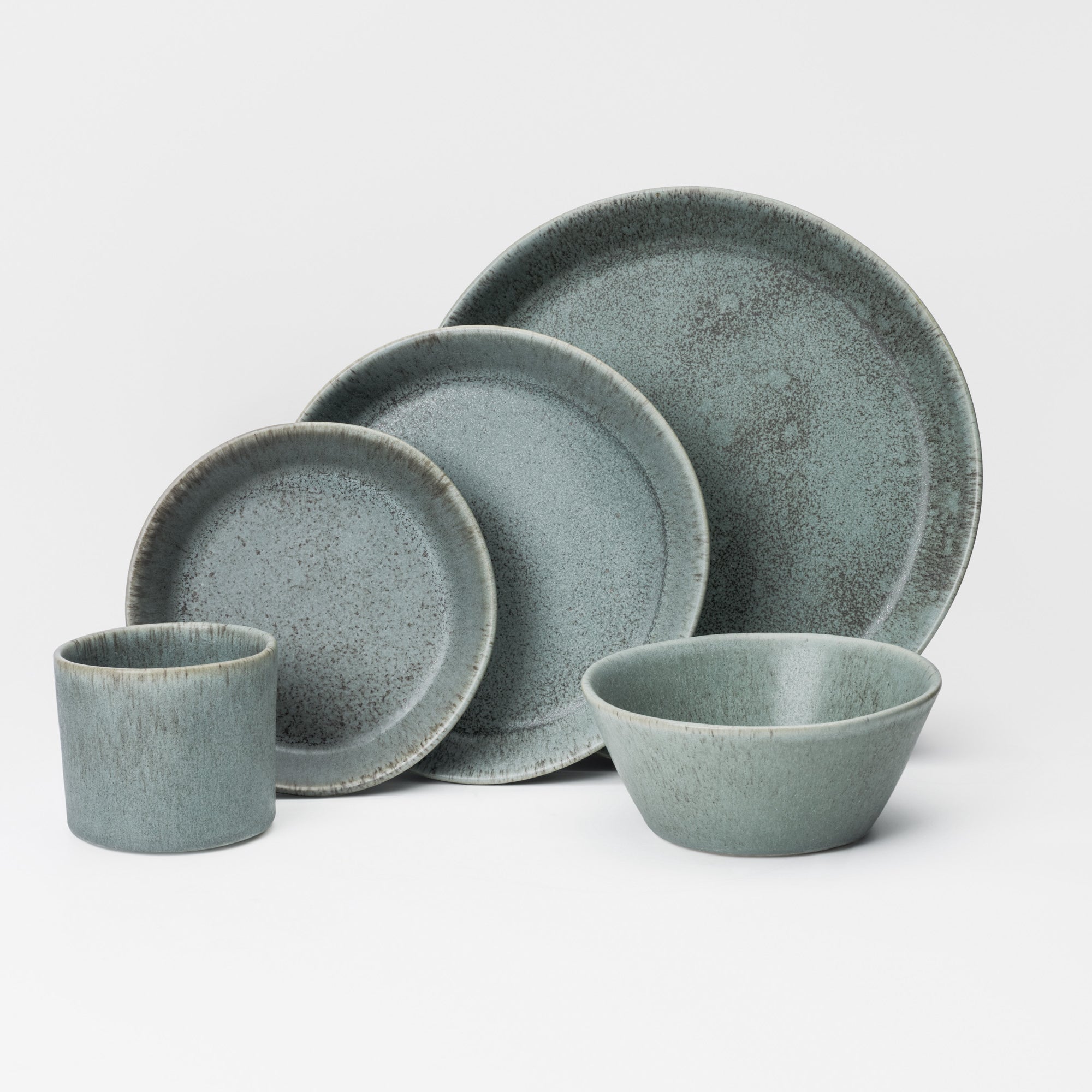 5 Piece Skali Coupe Dinner Setting