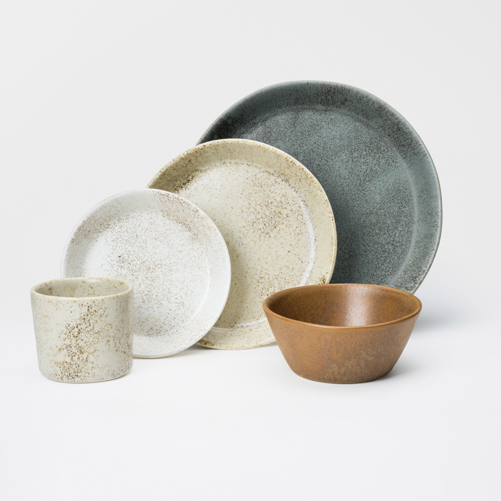 5 Piece Skali Coupe Dinner Setting