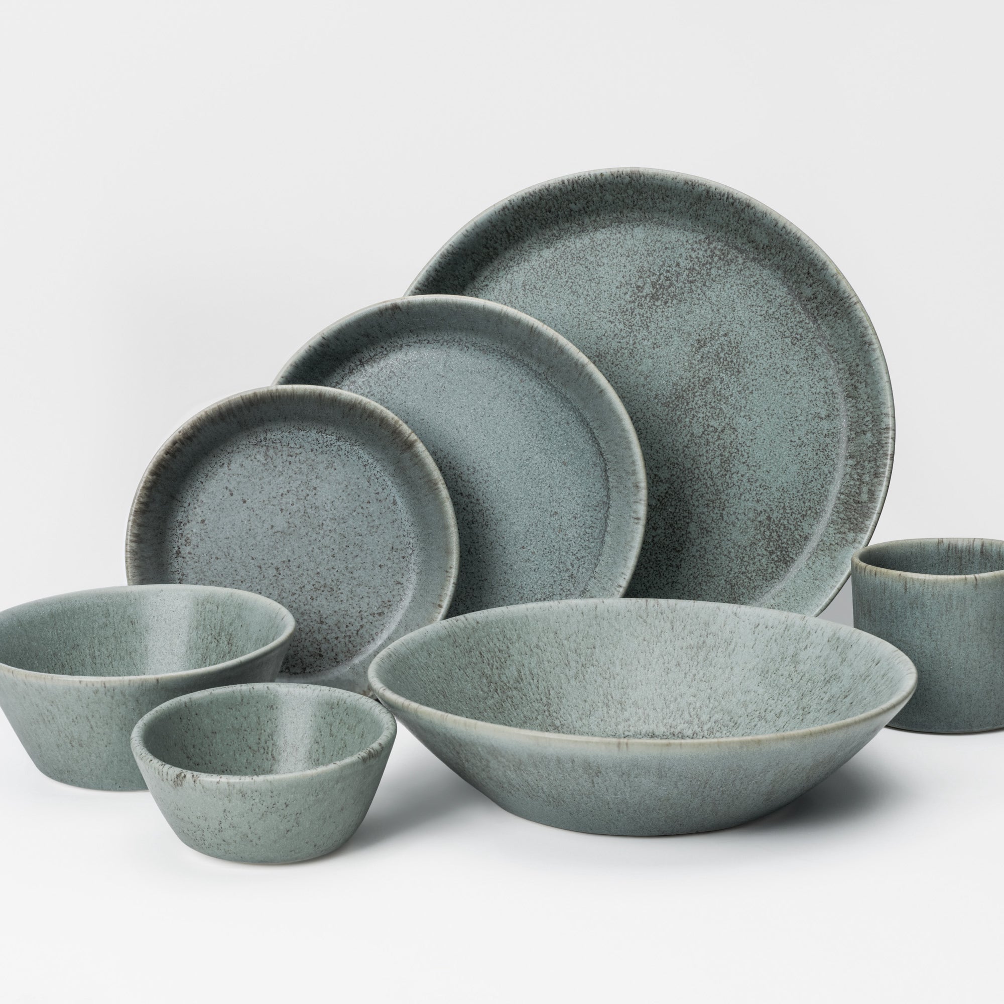 7 Piece Skali Coupe Dinner Setting