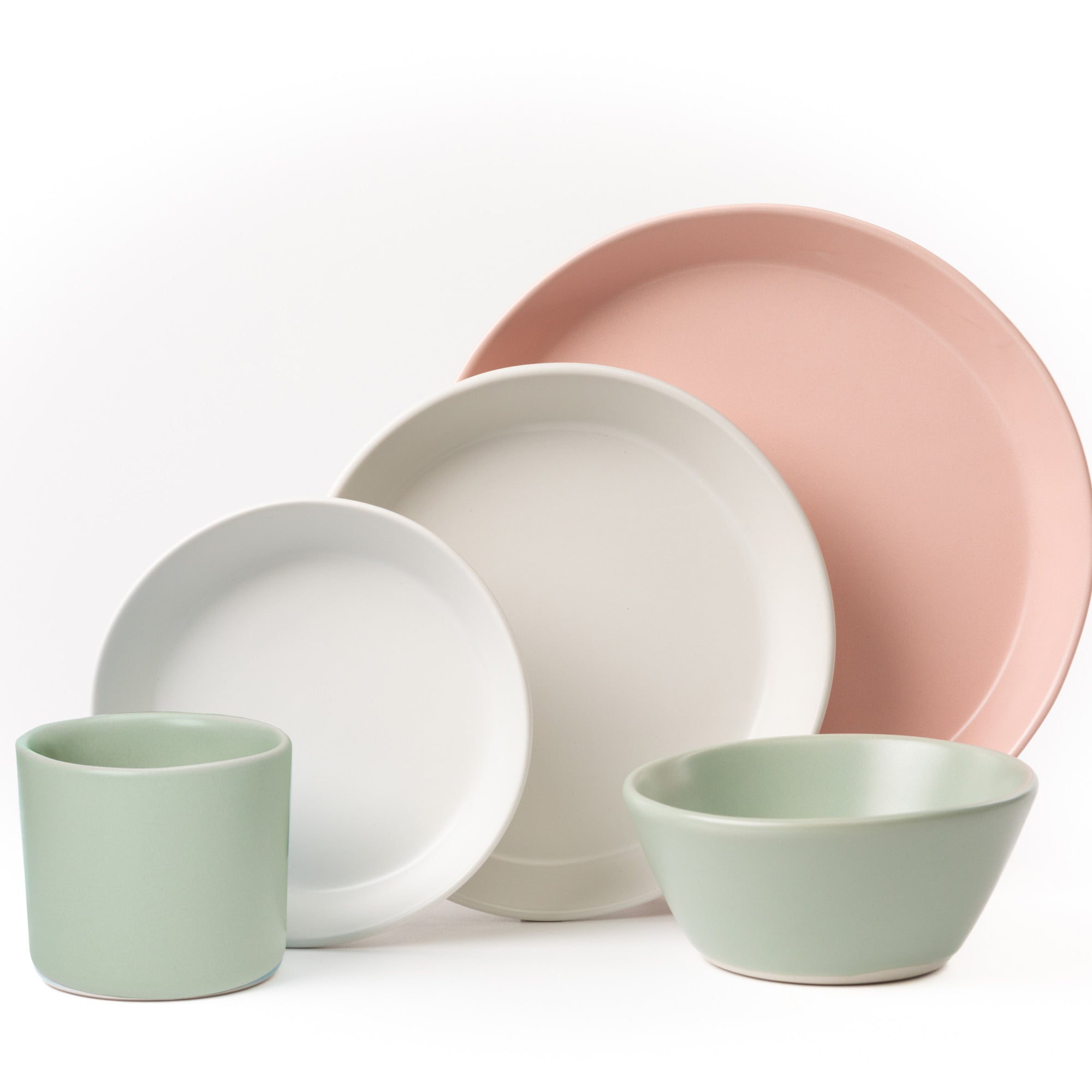 5 Piece Skali Coupe Dinner Setting