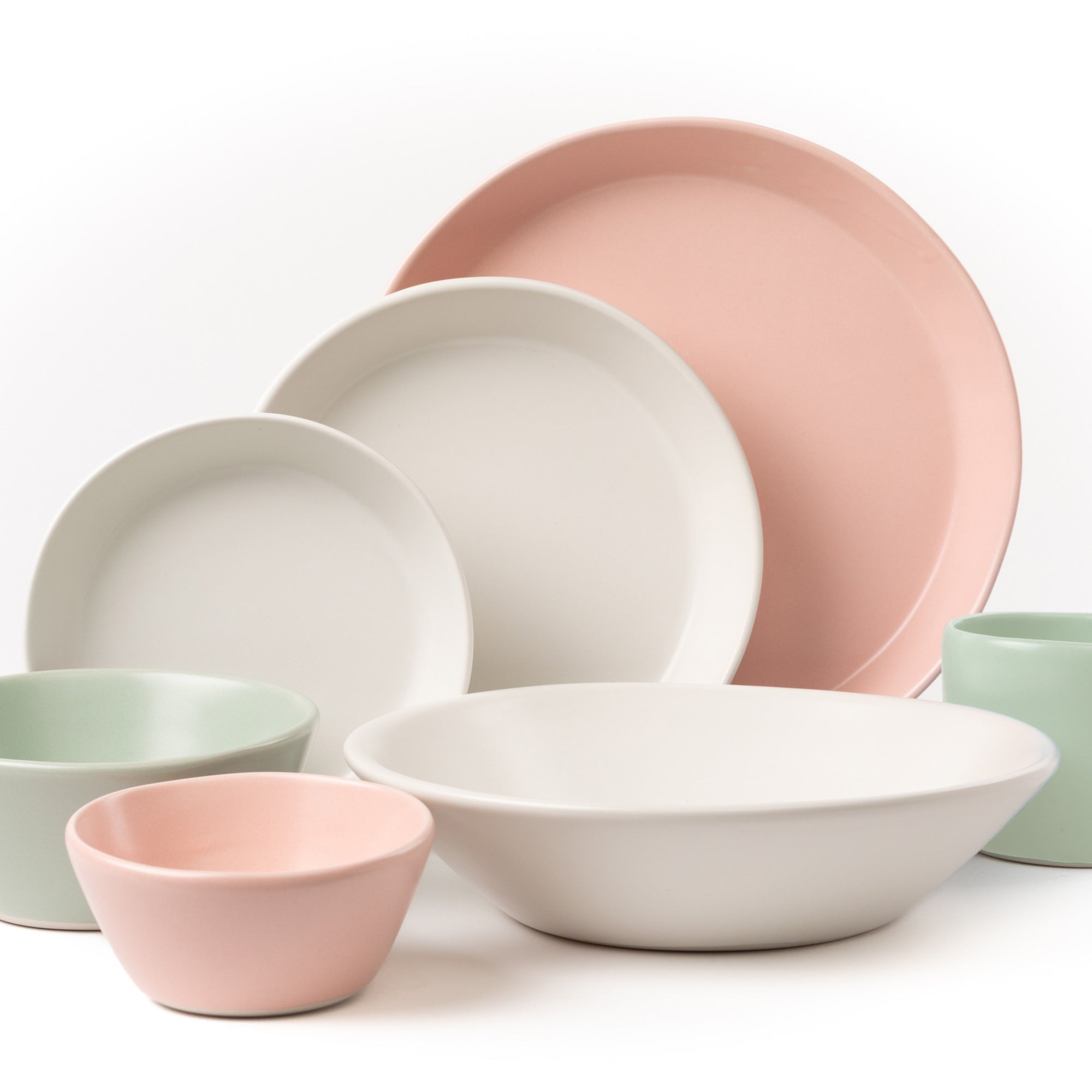 7 Piece Skali Coupe Dinner Setting