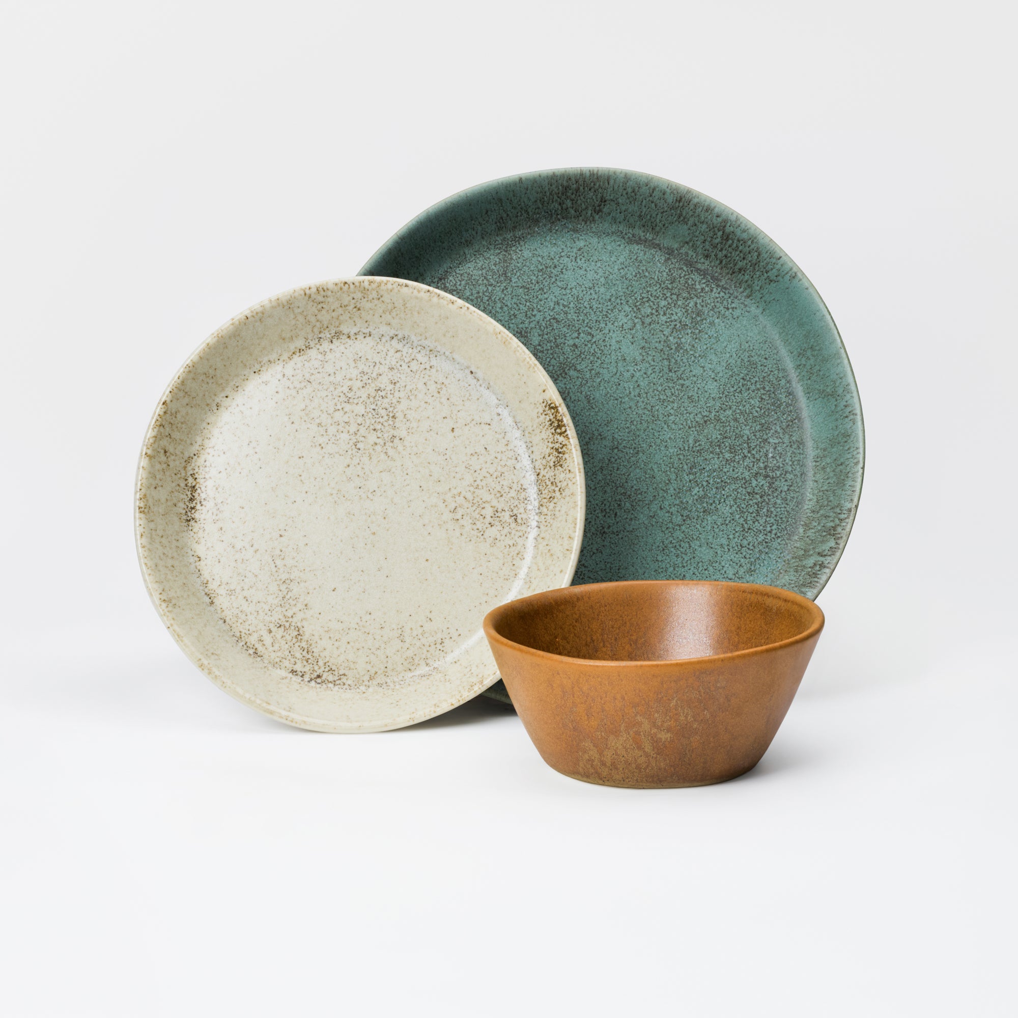 3 Piece Skali Coupe Dinner Setting
