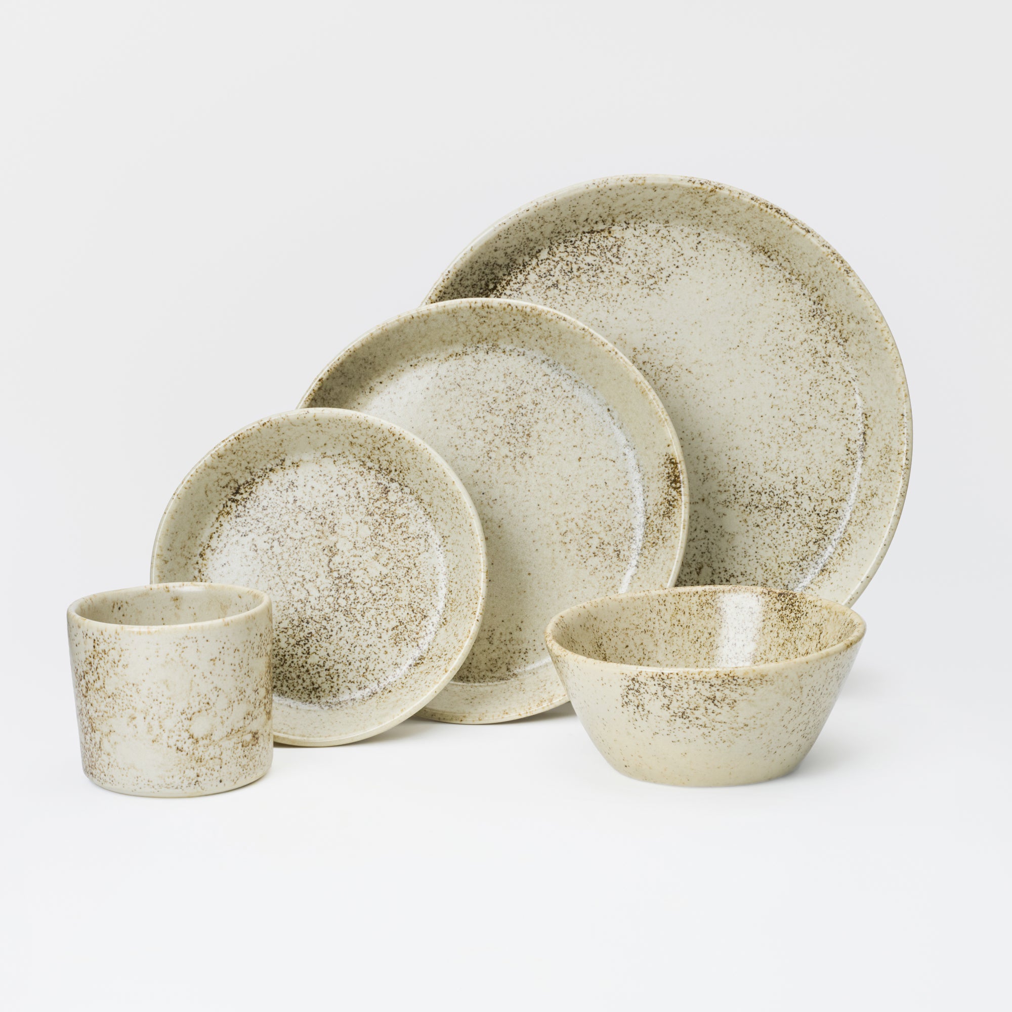 5 Piece Skali Coupe Dinner Setting