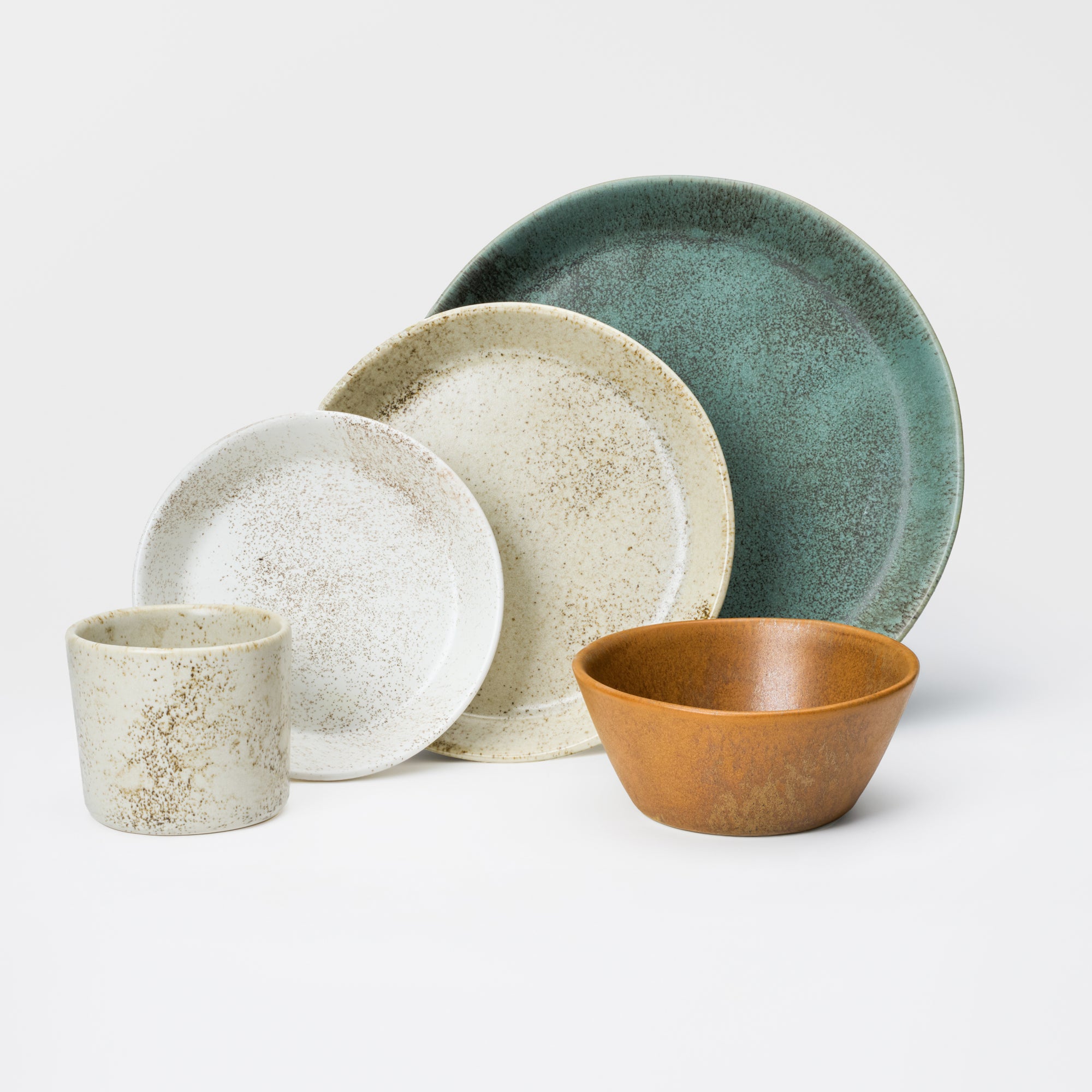 5 Piece Skali Coupe Dinner Setting