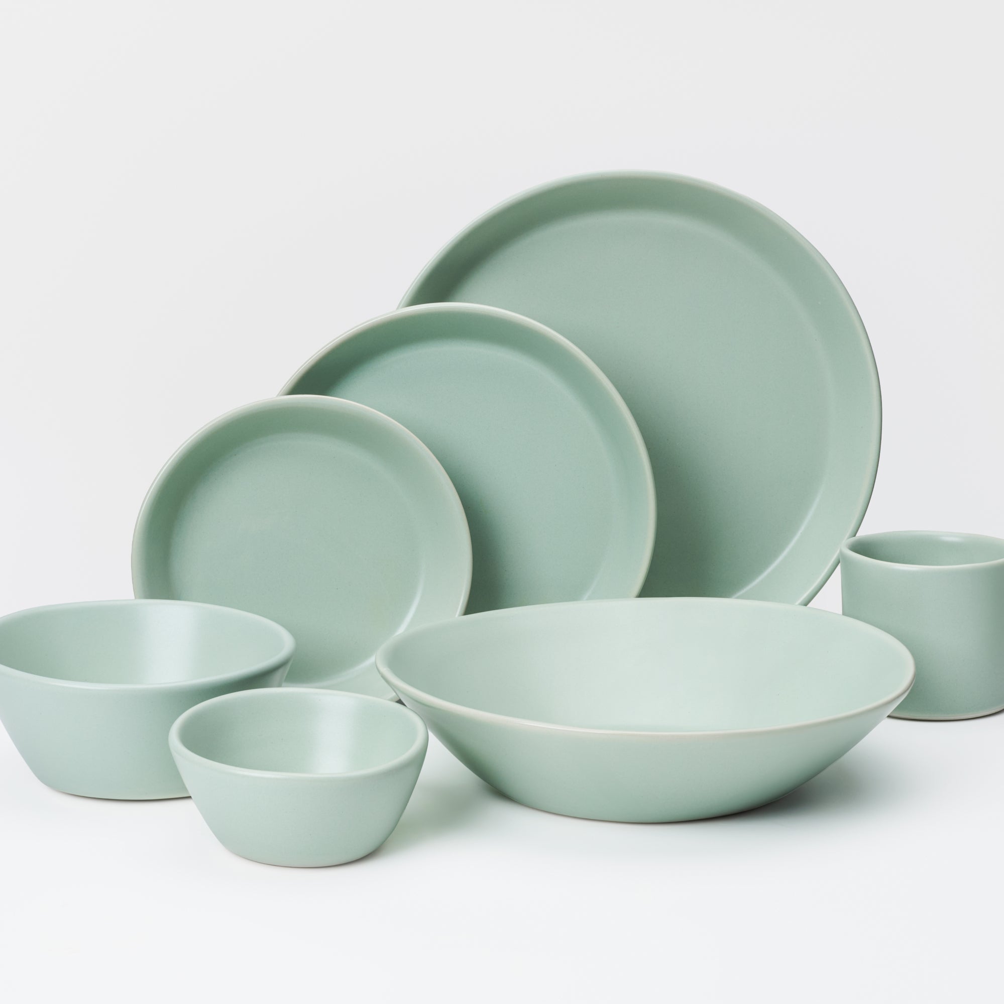 7 Piece Skali Coupe Dinner Setting