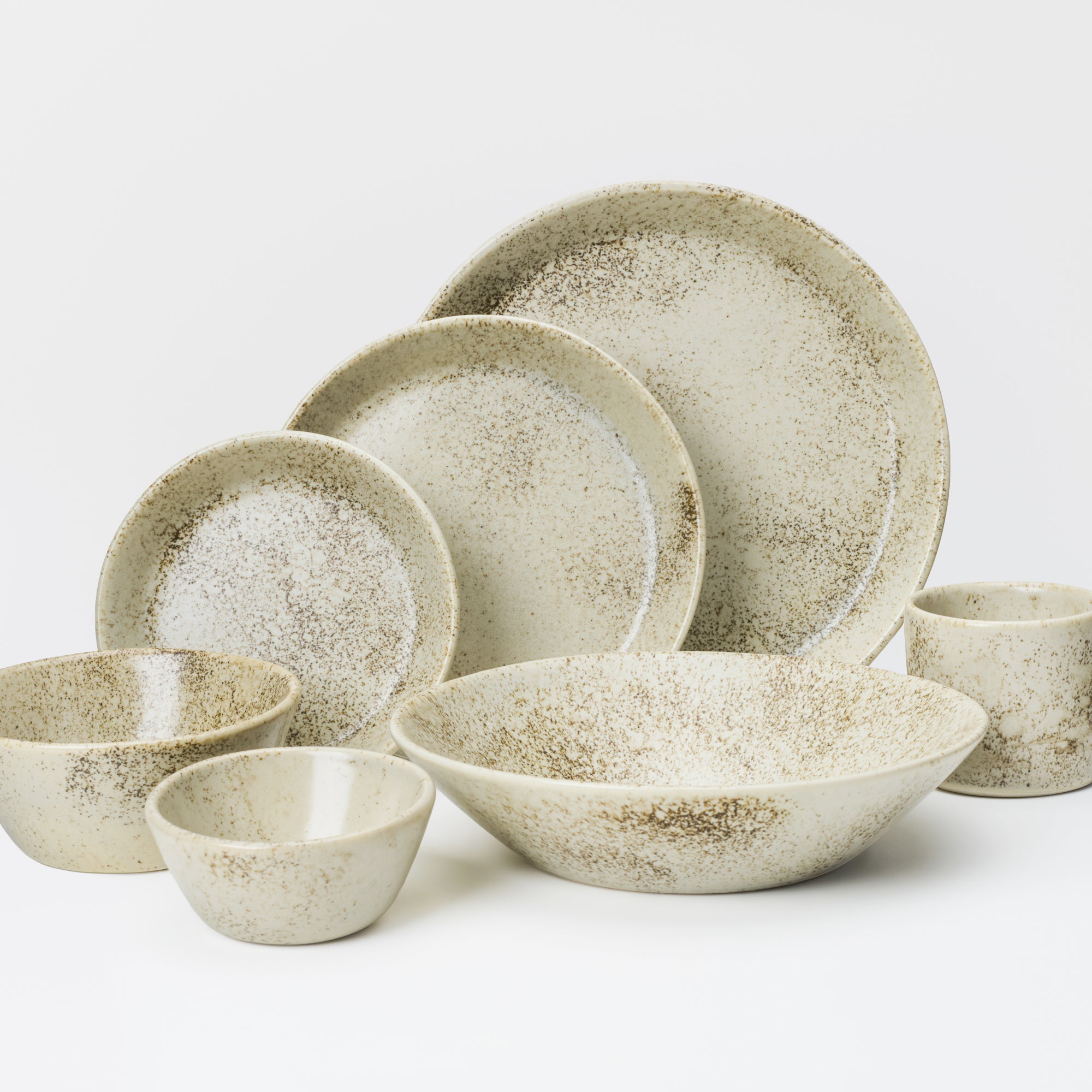 7 Piece Skali Coupe Dinner Setting