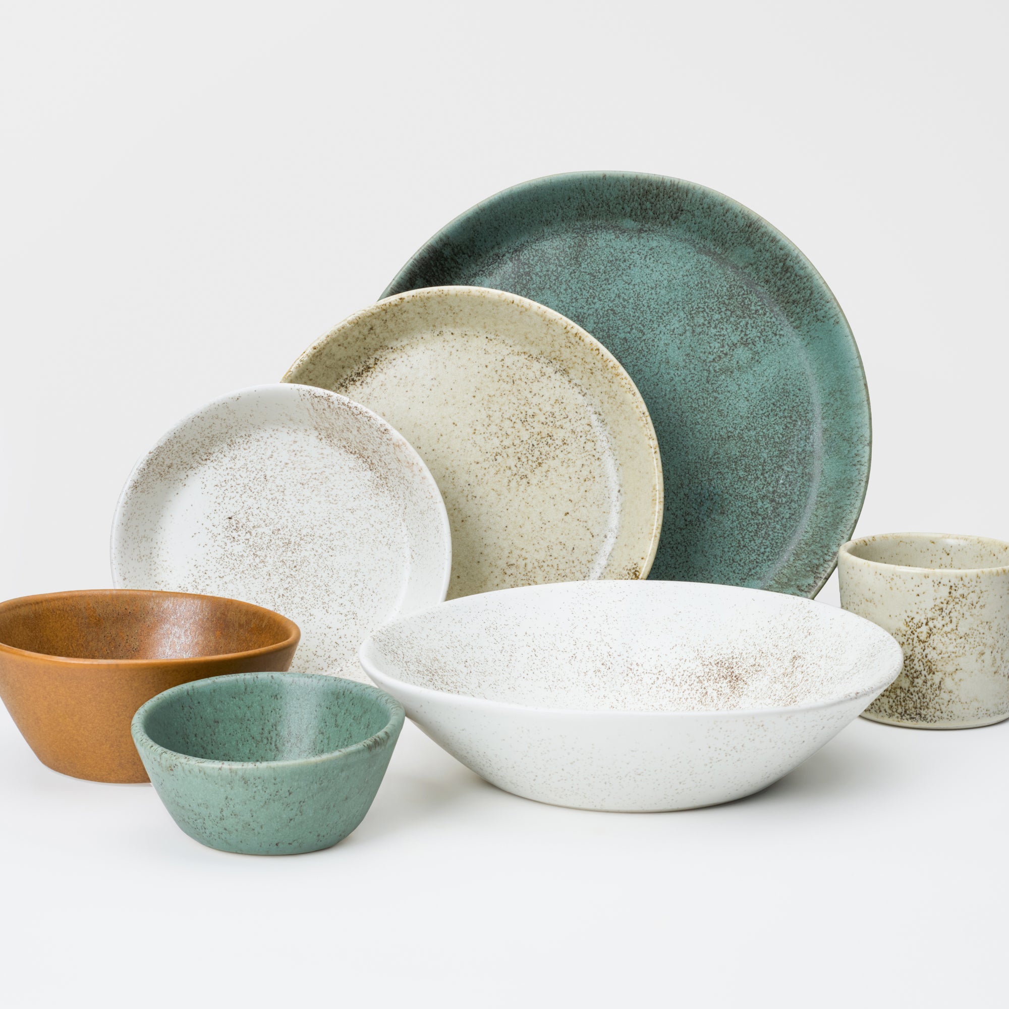 7 Piece Skali Coupe Dinner Setting