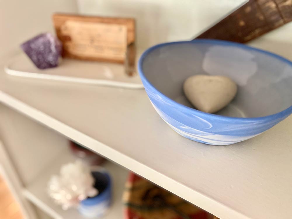 An Easy Tip for Styling Shelves