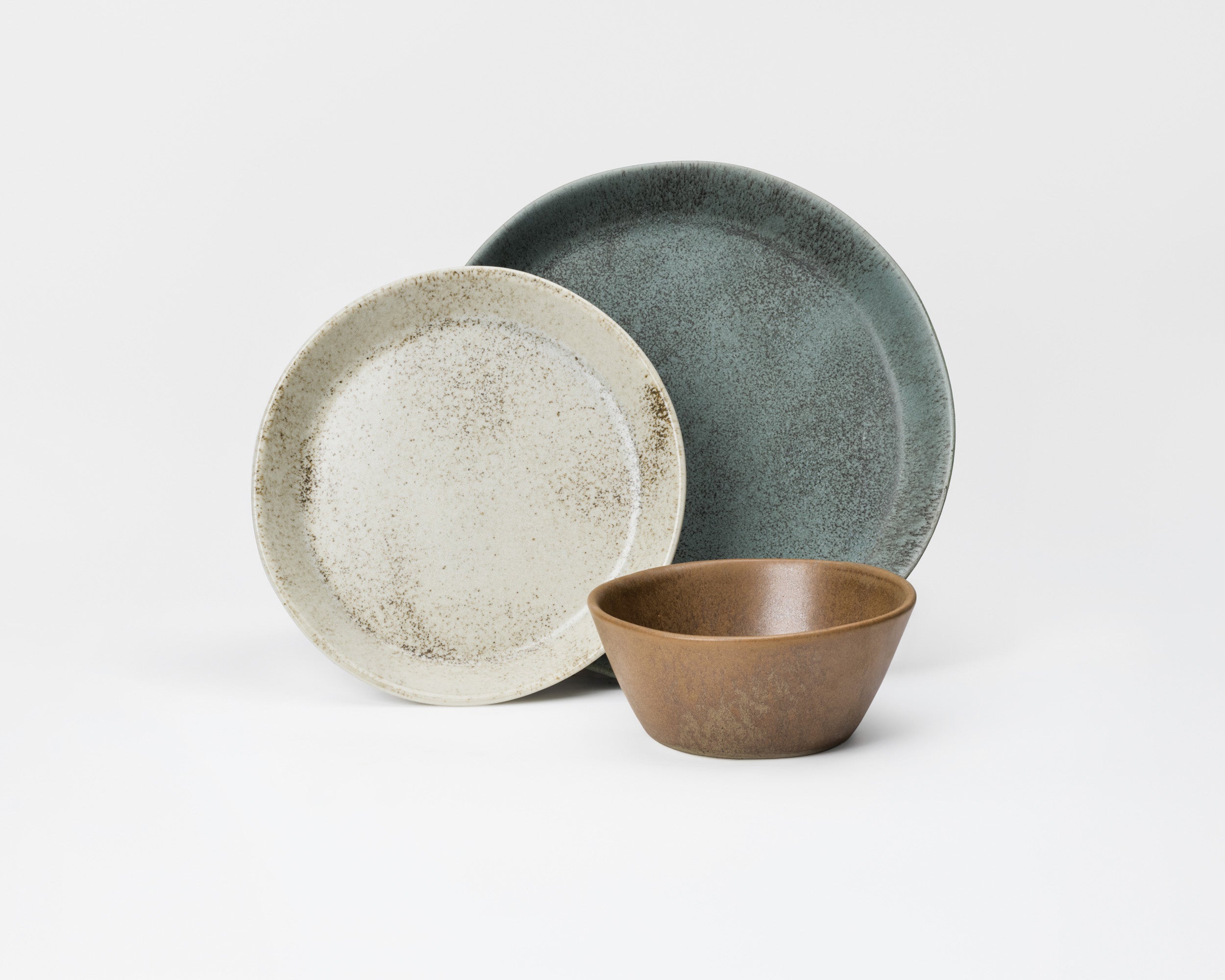 3 Piece Skali Coupe Dinner Setting