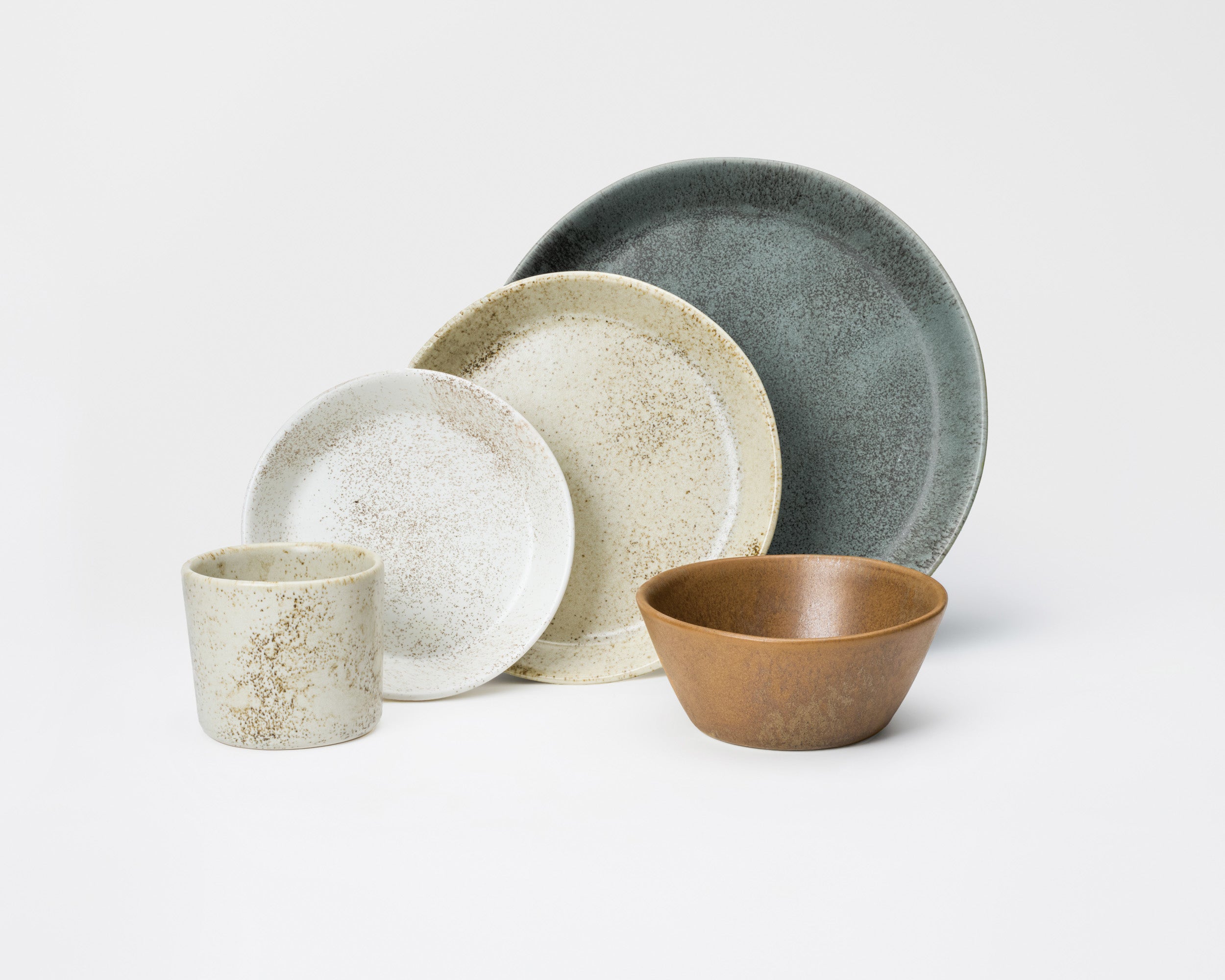 5 Piece Skali Coupe Dinner Setting