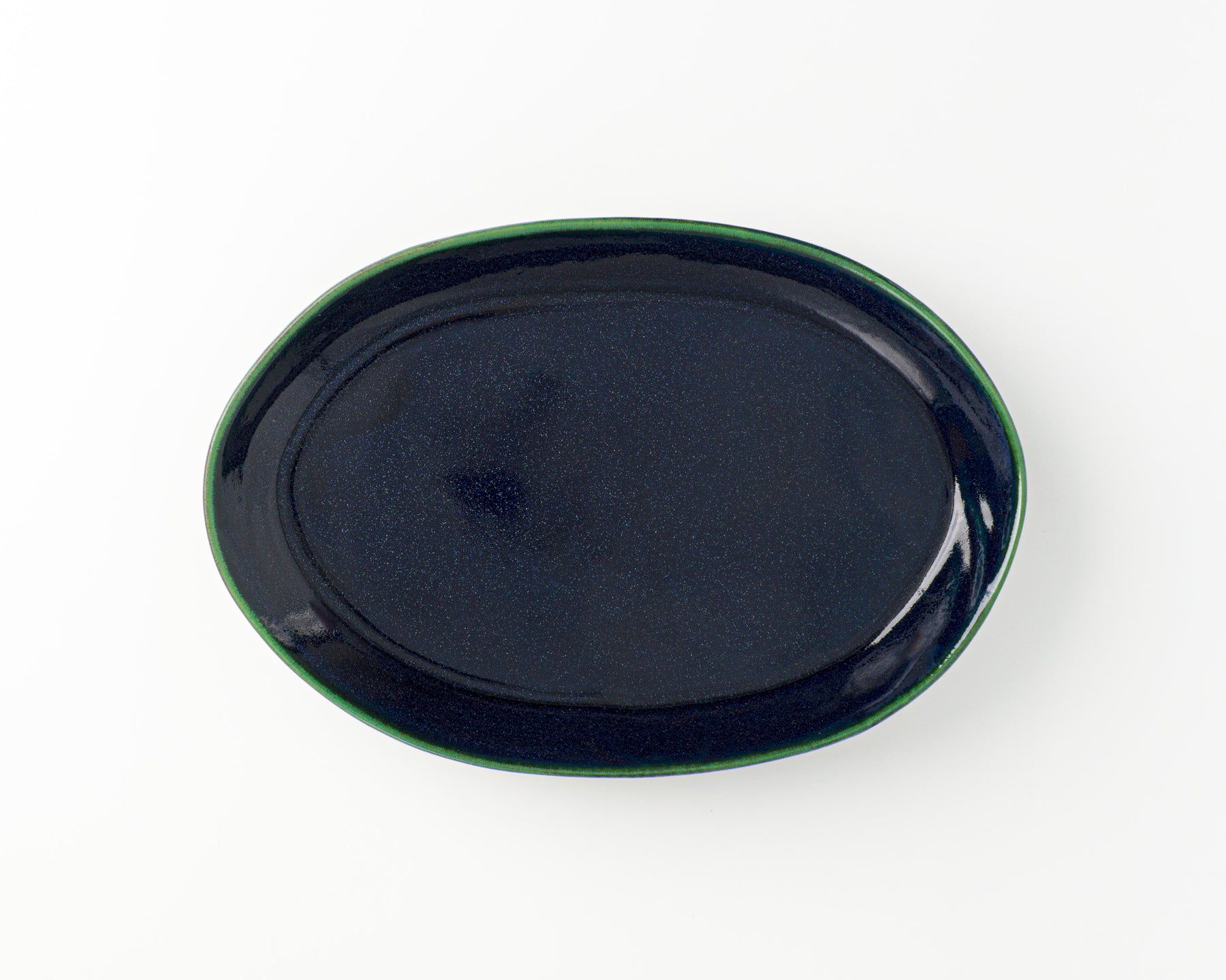 Ceramic Plain Oval Oil Dipper Paint Plate, Size: 22 X 17cm at Rs
