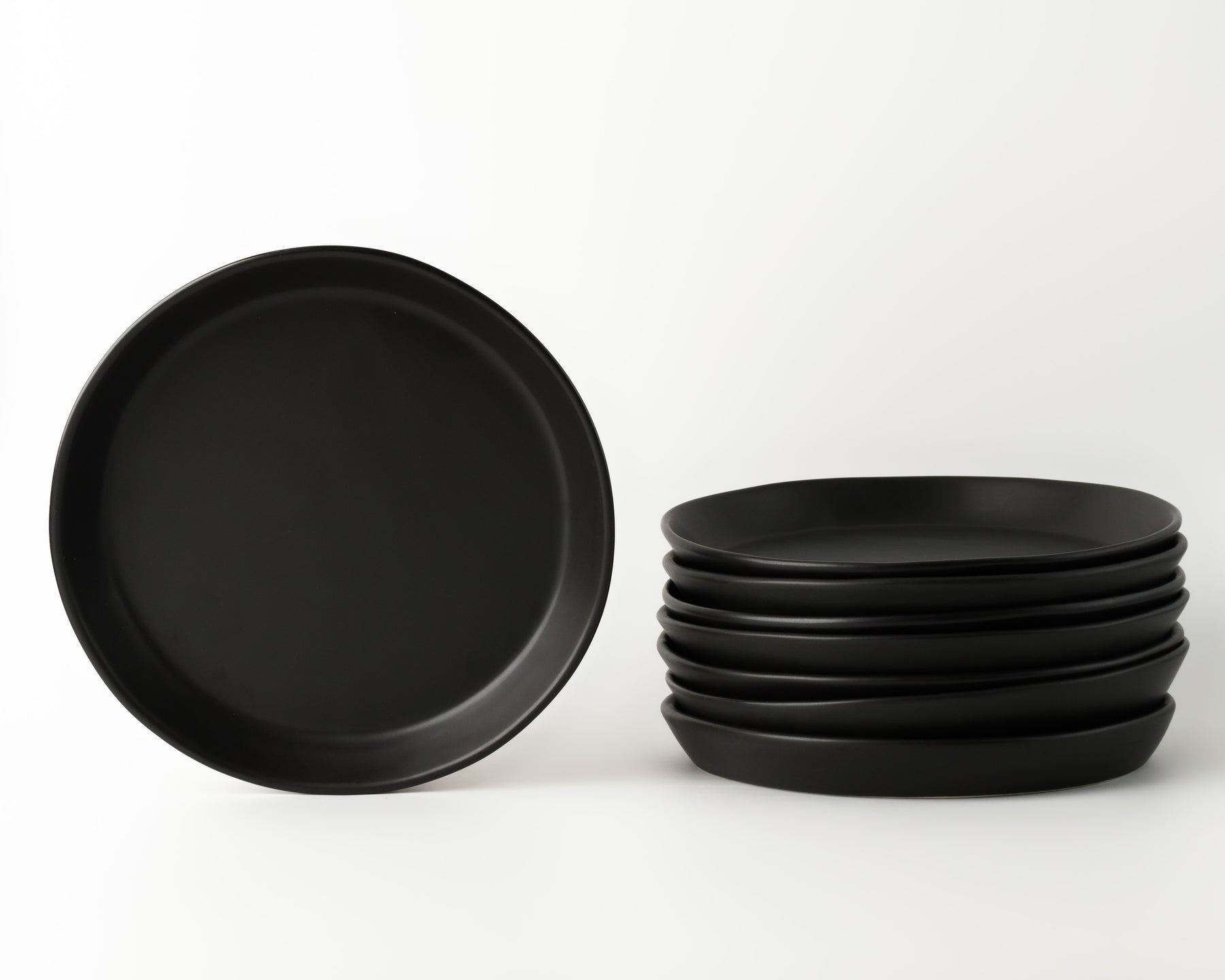 Crisp Modern Matte Black Dinner Plate + Reviews
